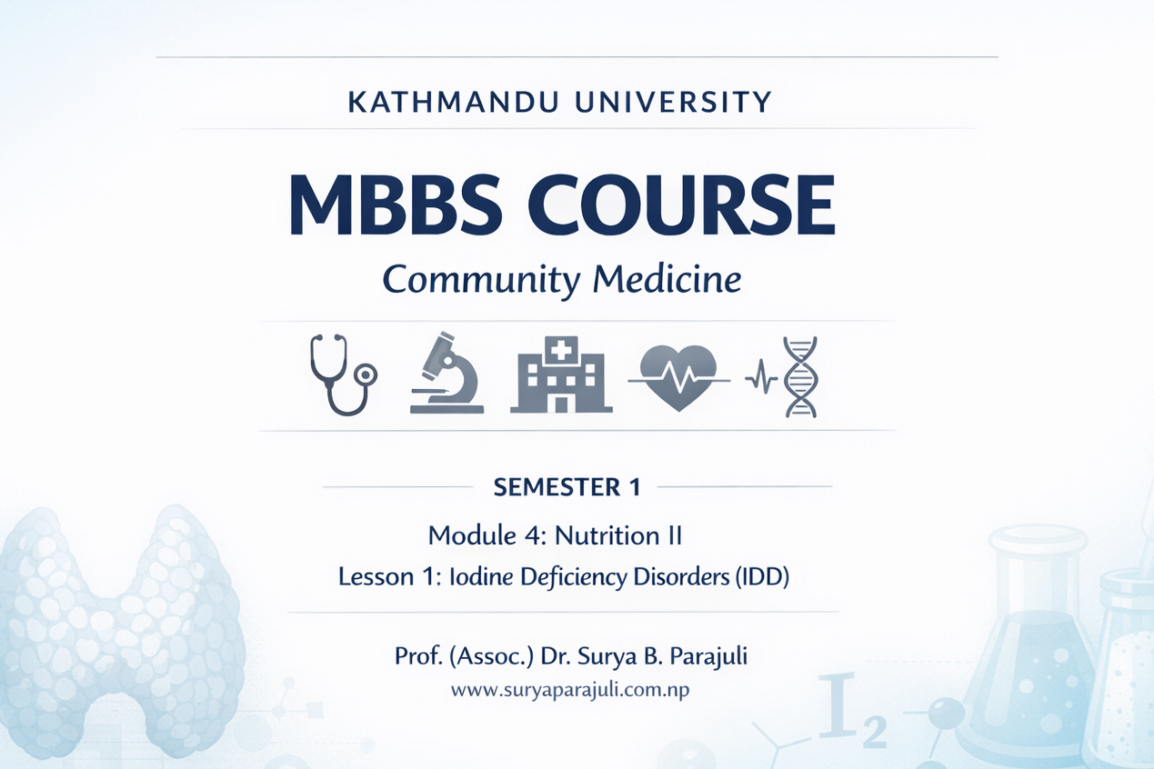 Iodine deficiency disorders (IDD)